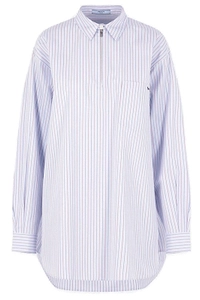 Prada Logo-Embroidered Striped Shirt