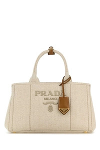 Prada Logo-Embroidered Tote Bag