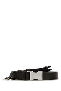 Prada Logo-Engraved Buckle Belt