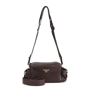 Prada Triangle-Logo Zipped Shoulder Bag