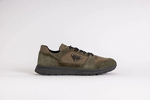Prada Logo Panel Low-Top Sneakers