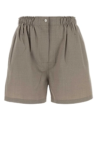 Prada Logo-Patch Elasticated Waistband Shorts