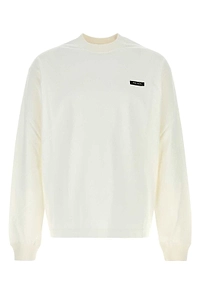 Prada Logo Patch Crewneck Sweatshirt