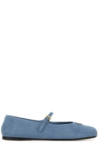 Prada Logo Plaque Ballerina Shoes