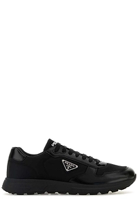 Prada Logo Plaque Low-Top Sneakers