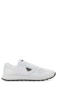 Prada Logo Plaque Low-Top Sneakers