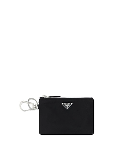 Prada Logo Plaque Pouch Keyring