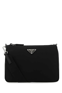Prada Logo Plaque Shoulder Bag