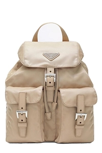 Prada Logo Plaque Small Backpack