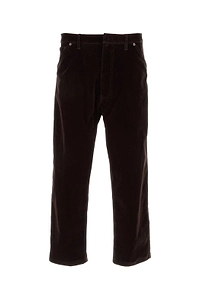 Prada Logo Plaque Straight-Leg Trousers