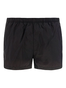 Prada Logo-Plaque Swim Shorts