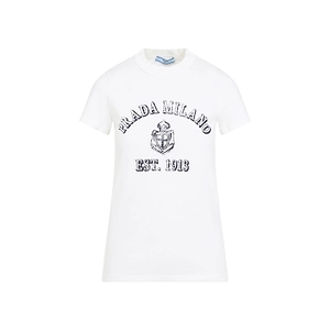 Prada Logo Printed Short Sleeved T-Shirt