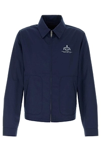 Prada Logo Printed Zipped Jacket
