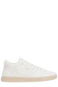 Prada Logo-Stamp Lace-Up Sneakers