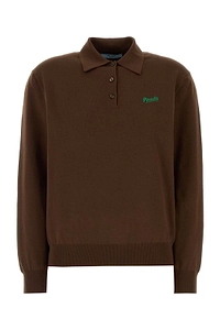 Prada Long Sleeved Knitted Polo Jumper