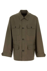 Prada Long-Sleeved Button-Up Jacket