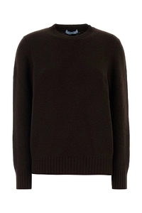 Prada Long-Sleeved Crewneck Knitted Jumper