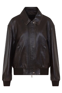 Prada Long-Sleeved Leather Jacket