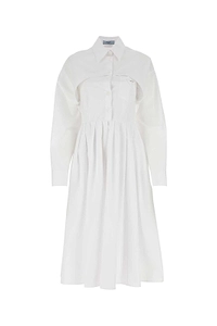 Prada Long Sleeved Shirt Dress