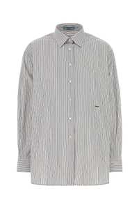 Prada Long-Sleeved Striped Shirt