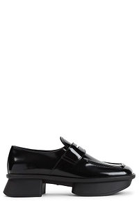 Prada Equal Low-Block Heeled Loafers