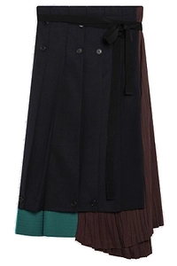 Prada Patchwork Midi Skirt