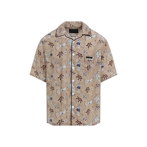 Prada Pattern-Printed Short-Sleeved Shirt