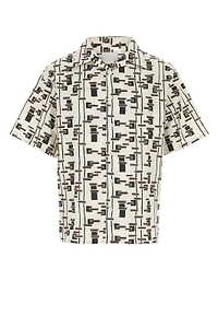 Prada Pattern-Printed Short-Sleeved Shirt