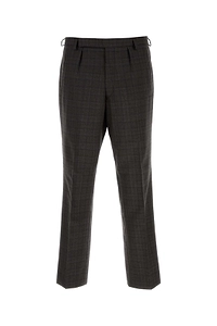 Prada Pleated Checked Trousers