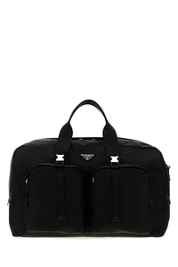 Prada Re-Nylon Logo-Plaque Zipped Luggage Bag