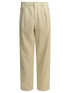 Prada Logo-Patch Pleated Pants