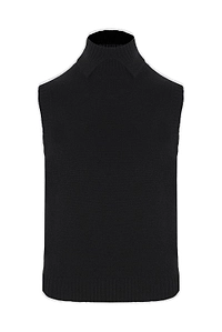 Prada Roll-Neck Sleeveless Knitted Vest