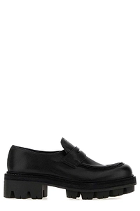 Prada Round-Toe Slip-On Loafers