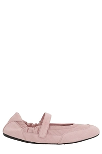 Prada Round-Toe Mary Jane Ballerinas