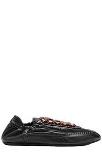 Prada Ruched Low-Top Sneakers