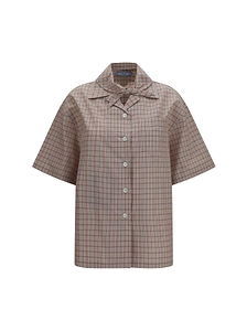 Prada Short Sleeved Checked Shirt
