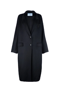 Prada Single-Breasted Long Coat