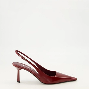 Prada Slingback Patent Heeled Pumps