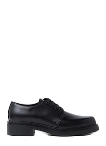 Prada Square-Toe Derby Shoes