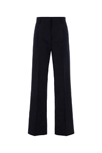 Prada Pleated Straight-Leg Pants