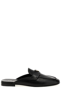 Prada Square-Toe Slip-On Mules