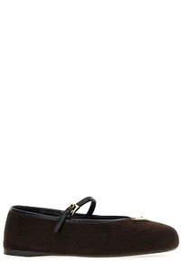 Prada Strap Detail Ballet Flats