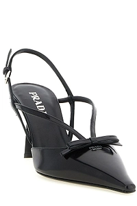 Prada Strappy Slingback Heeled Pumps