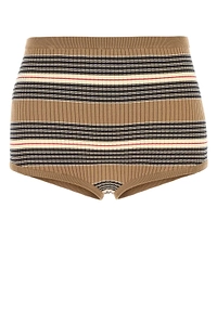Prada Striped Knitted Shorts