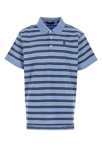 Prada Striped Short Sleeved Polo Shirt