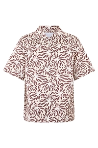 Prada Pattern Printed Short-Sleeved Shirt