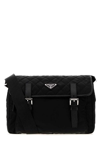 Prada Tessuto Quilted Flap Shoulder Bag