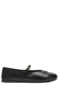 Prada Triangle-Logo Ballet Flats
