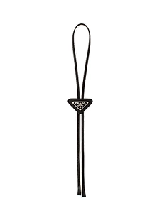 Prada Triangle-Logo Bolo Tie