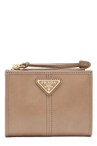 Prada Triangle-Logo Bi-Fold Wallet